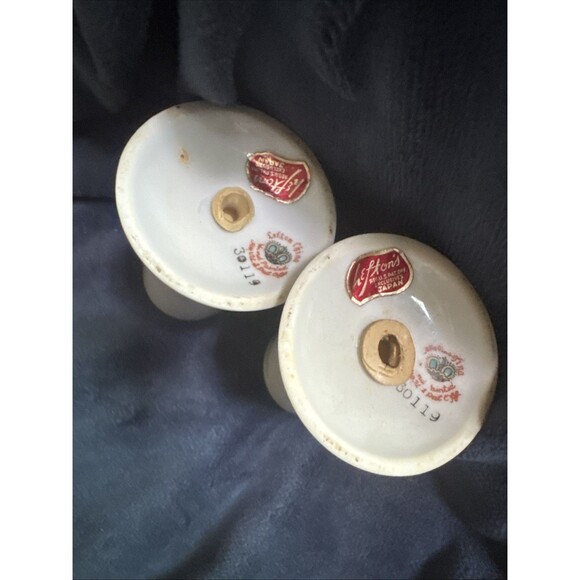 Lefton Salt & Pepper Shakers Hand- Painted Gold‎ Wheat Made In Japan Vintage - Picture 4 of 7